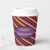 Kind in duivelkostuum Halloween papieren bekertje Bekers (Achterkant)