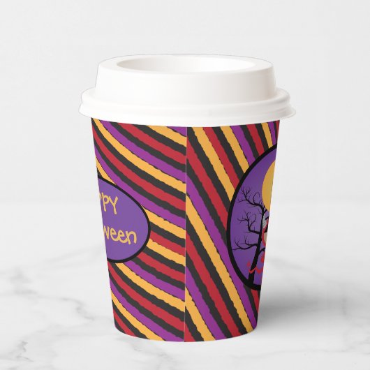 Kind in duivelskostuum Halloween papieren beker (Rechts)