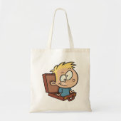 Kind in een Canvas tas in een koffer (Voorkant)