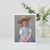 Kind in een Pet, Mary Cassatt Briefkaart (Staand voorkant)