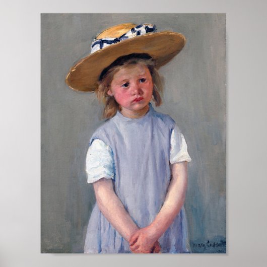 Kind in een Pet, Mary Cassatt Poster (Voorkant)