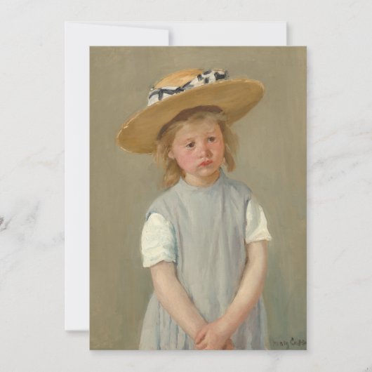 Kind in een Pet met riem | Mary Cassatt (Voorkant)