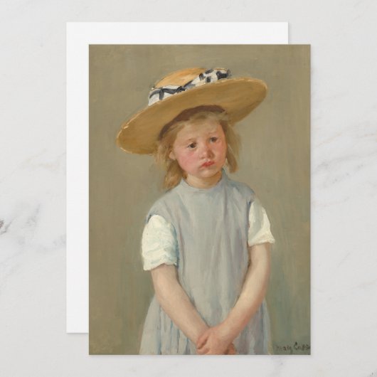 Kind in een Pet met riem | Mary Cassatt (Voorkant / Achterkant)