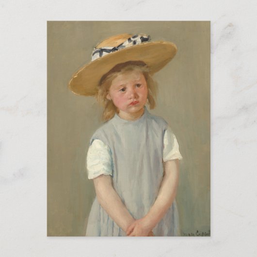 Kind in een Pet met riem | Mary Cassatt Briefkaart (Voorkant)