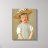 Kind in een Pet met riem | Mary Cassatt Canvas Afdruk (Voorkant)