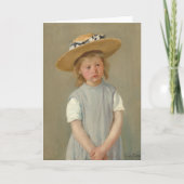 Kind in een Pet met riem | Mary Cassatt Kaart (Voorkant)