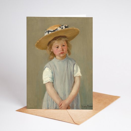 Kind in een Pet met riem | Mary Cassatt Kaart