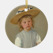 Kind in een Pet met riem | Mary Cassatt Keramisch Ornament (Voorkant)