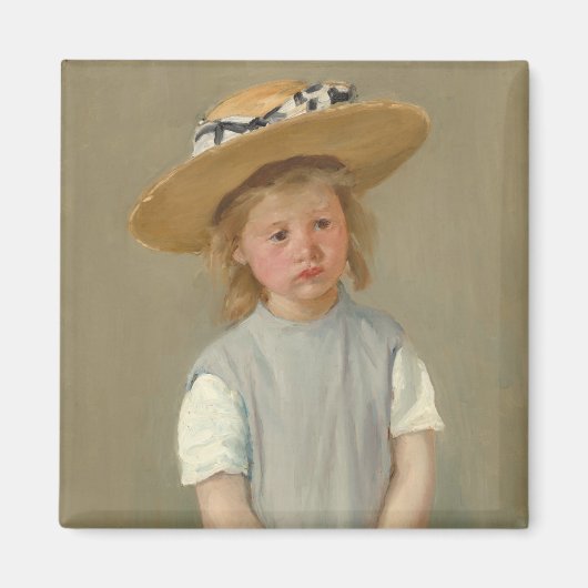 Kind in een Pet met riem | Mary Cassatt Magneet (Voorkant)