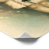 Kind in een Sneeuwstorm Poster (Hoek)