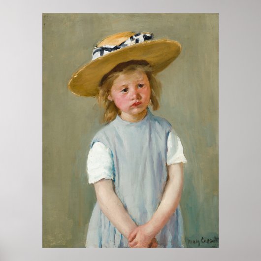 Kind in een Straw Pet, 1886 door Mary Cassatt Poster (Voorkant)