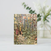 Kind in een tuin briefkaart (Staand voorkant)