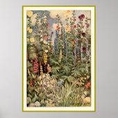 Kind in een tuin poster (Voorkant)