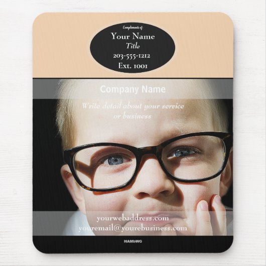 Kind in GlassesPromotionele Muismat - HAMbyWG (Voorkant)