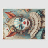 Kind in grillige jurk - Decoupage - Tissuepapier (Voorkant)