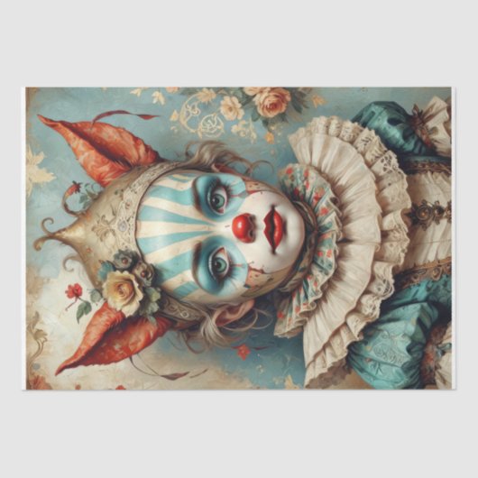 Kind in grillige jurk - Decoupage - Tissuepapier (Voorkant)