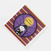 Kind in Grim Kostuum Halloween Papier Servetten (Hoek)