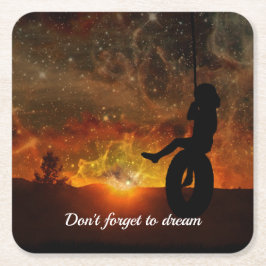 Kind in Onderzetter voor lijnpapier