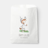 Kind in paasbunny Costume Egg Hunt Personalized Bedankzakje (Voorkant)