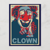 Kind in rood en blauw briefkaart (Voorkant)