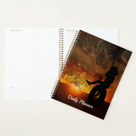 Kind in Tyre Swing Dagelijkse Planner