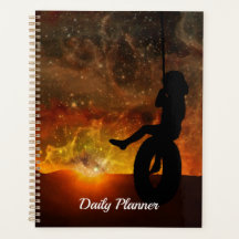Kind in Tyre Swing Dagelijkse Planner