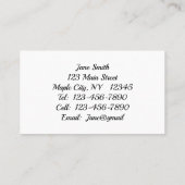 Kind in Visitekaartje voor bandenzagen (Achterkant)