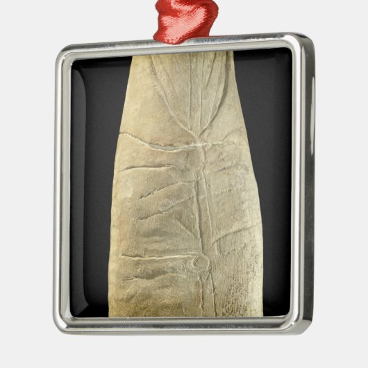 Kind in wasgoed metalen ornament (Links)