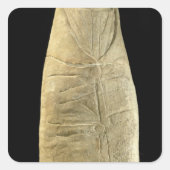 Kind in wasgoed vierkante sticker (Voorkant)