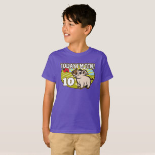 Kind is 10 jaar, vandaag ben ik 10! Schattige vark T-shirt