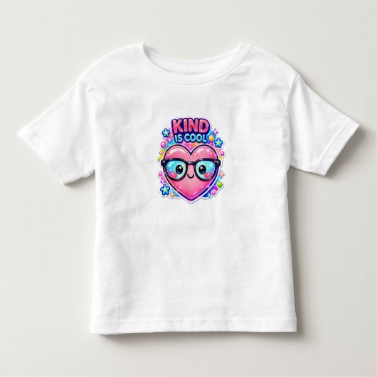 Kind Is Cool – Cute Toddler Girl T-Shirt (Voorkant)
