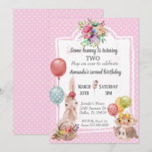 Kind is een beetje  paasbruin roze kaart (Voorkant / Achterkant)