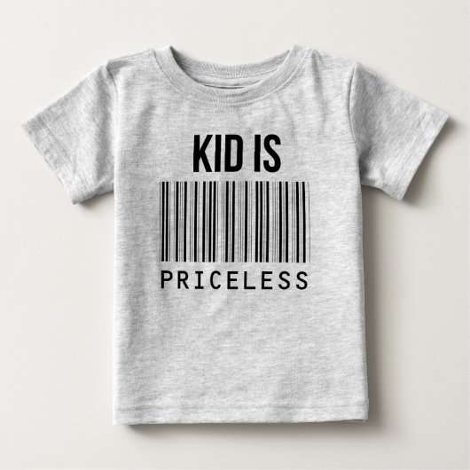 Kind is Rriceless T-Shirt Barcode Bar Tee Shirt (Voorkant)