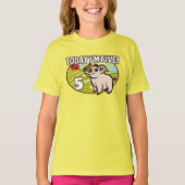 Kind is vijf jaar, vandaag ben ik vijf! Schattige T-shirt (Voorkant)
