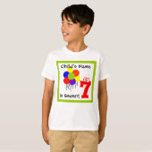 kind is zeven 7, 7e verjaardag t-shirt (Voorkant volledig)