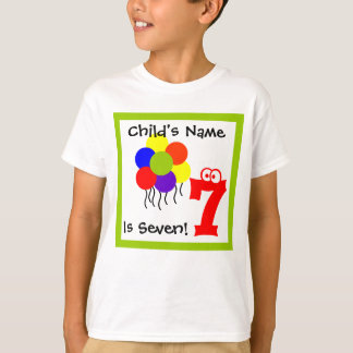kind is zeven 7, 7e verjaardag t-shirt