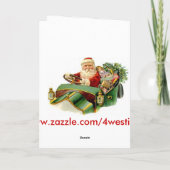  Kind & Jack Russell Vrolijk Kerstfeest Feestdagen Kaart (Achterkant)