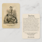  kind Jesus Cross gebeden de Heilige Kaart Visitekaartje (Voorkant / Achterkant)