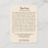  kind Jesus Cross gebeden de Heilige Kaart Visitekaartje (Achterkant)