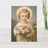  kind Jesus Floral Religious Friendship Bedankkaart (Voorkant)