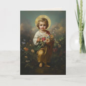  kind Jesus Floral Religious Friendship Bedankkaart (Voorkant)