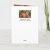 KIND JESUS MET ANGELS EN CHRISMAS CROWNS FEESTDAGEN KAART (Achterkant)