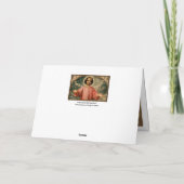 KIND JESUS MET ANGELS FEESTDAGEN KAART (Achterkant)