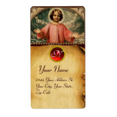 KIND JESUS MET ANGELS, Parchment Etiket (Voorkant)