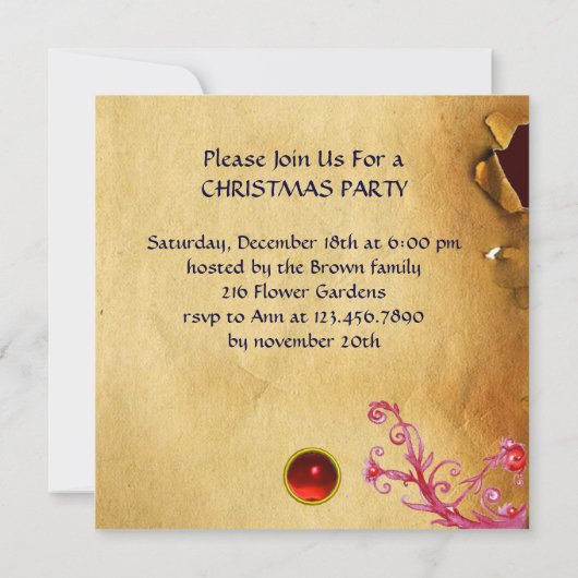 KIND JESUS MET ANGELS, Parchment Kaart (Achterkant)