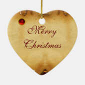 KIND JESUS MET ANGELS, Parchment Keramisch Ornament (Achterkant)