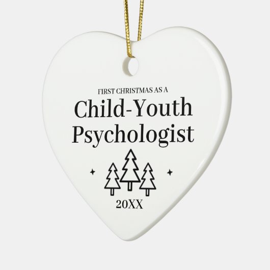 Kind Jeugd Psycholoog Nieuwe Baan Kerstmis Keramisch Ornament (Links)