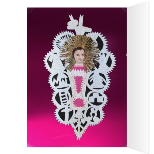 Kind Jezus, Antiek kerstpapier (Binnen (Links))