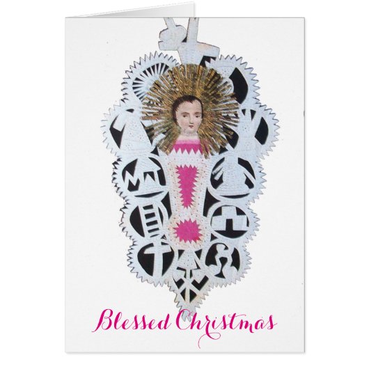 Kind Jezus, Antiek kerstpapier (Voorkant)