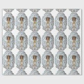 Kind Jezus, Antiek kerstpapier Cadeaupapier (Vlak)